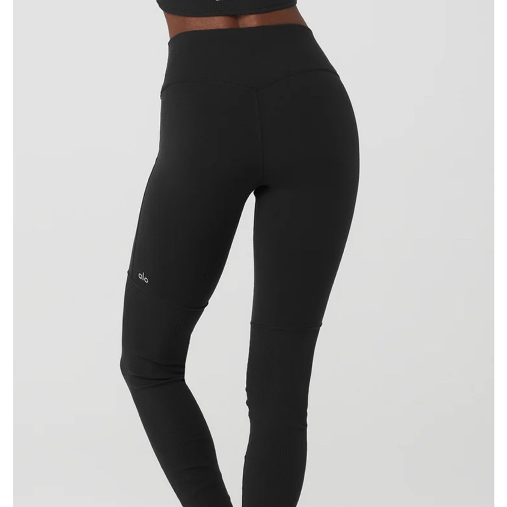 Alo Yoga NWOT Airbrush High-Waist Highlight Goddess Legging Black Size XSmall - Picture 2 of 10